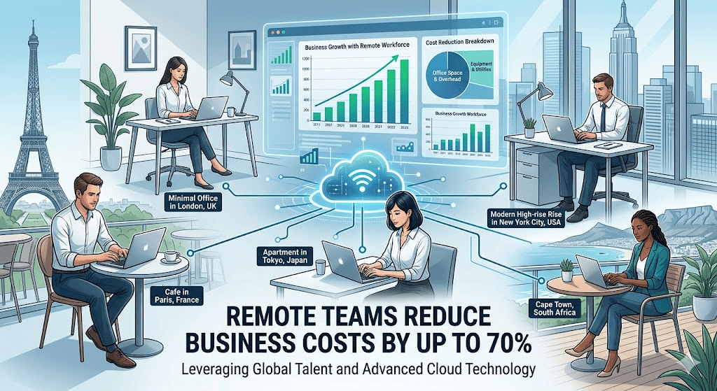 Remote Teams Reduce Business Costs